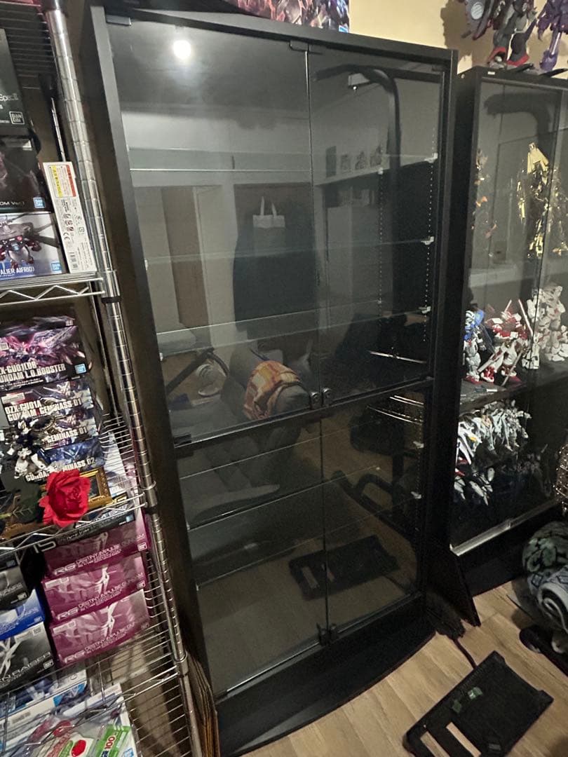 JAJAN フィギュアラック ワイド 83cm ブラック