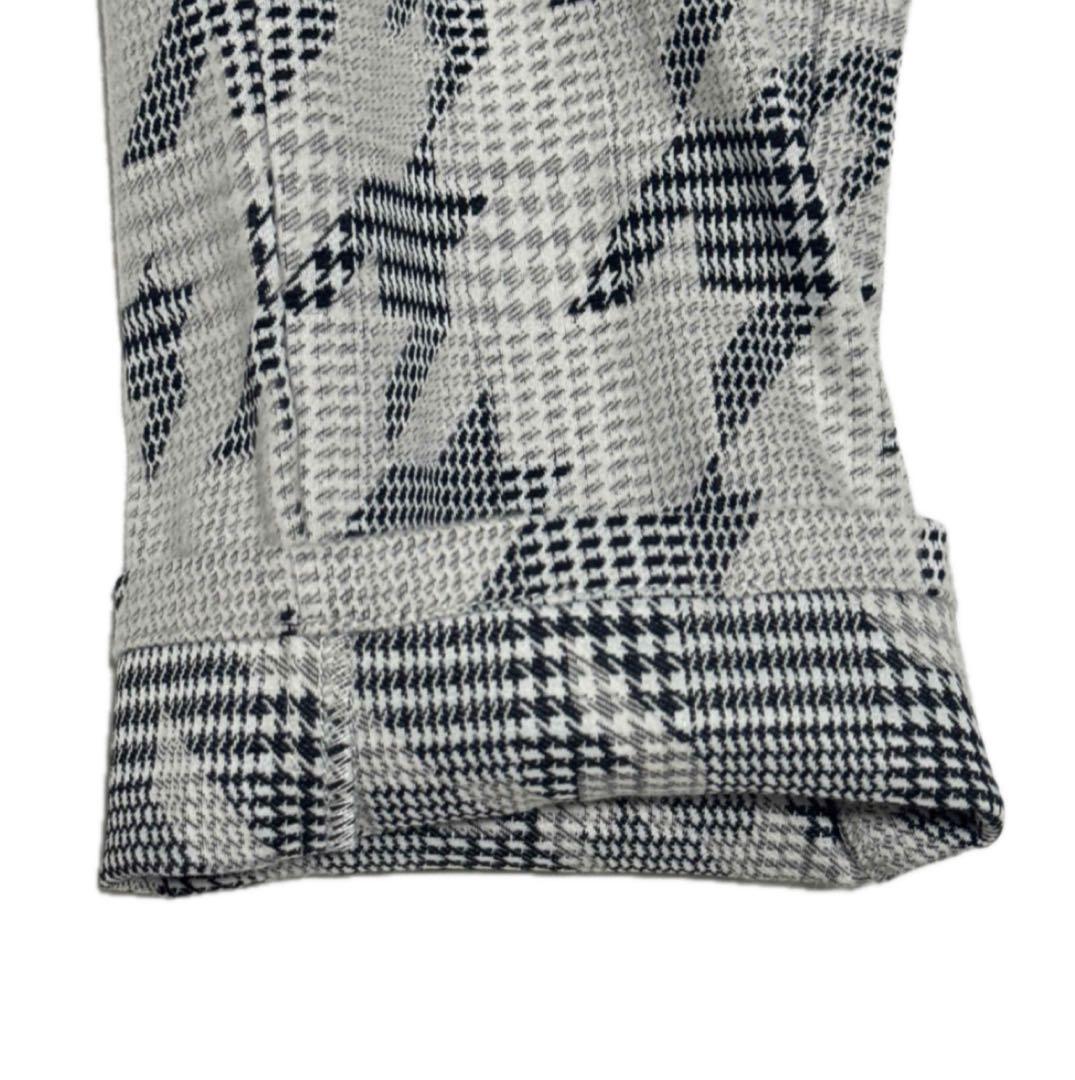 新品タグ付 パーリーゲイツ レディス 千鳥柄パンツ グレー