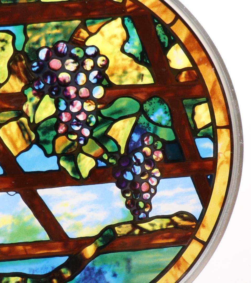 ルイス・C・ティファニー ヴィンテージステンドグラス トレリス 葡萄の木 ブドウ