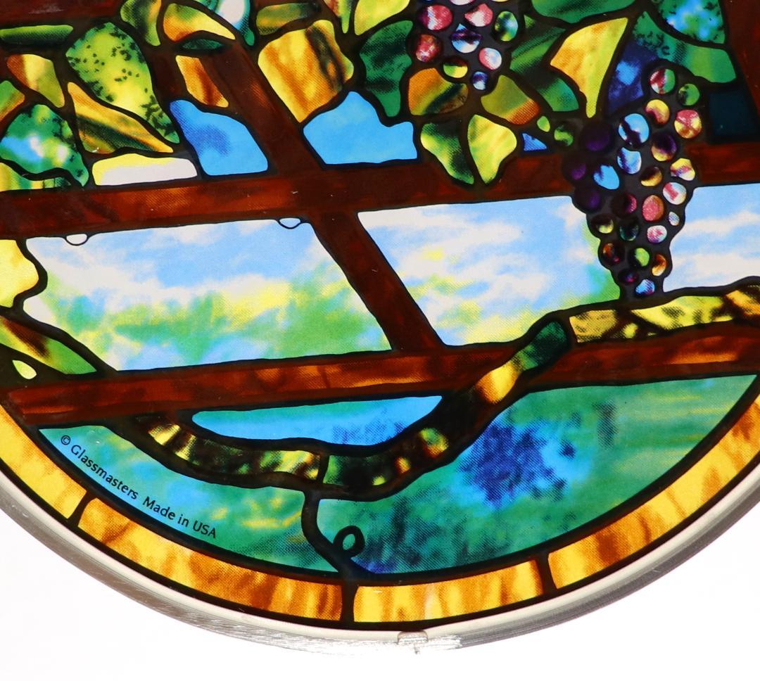 ルイス・C・ティファニー ヴィンテージステンドグラス トレリス 葡萄の木 ブドウ