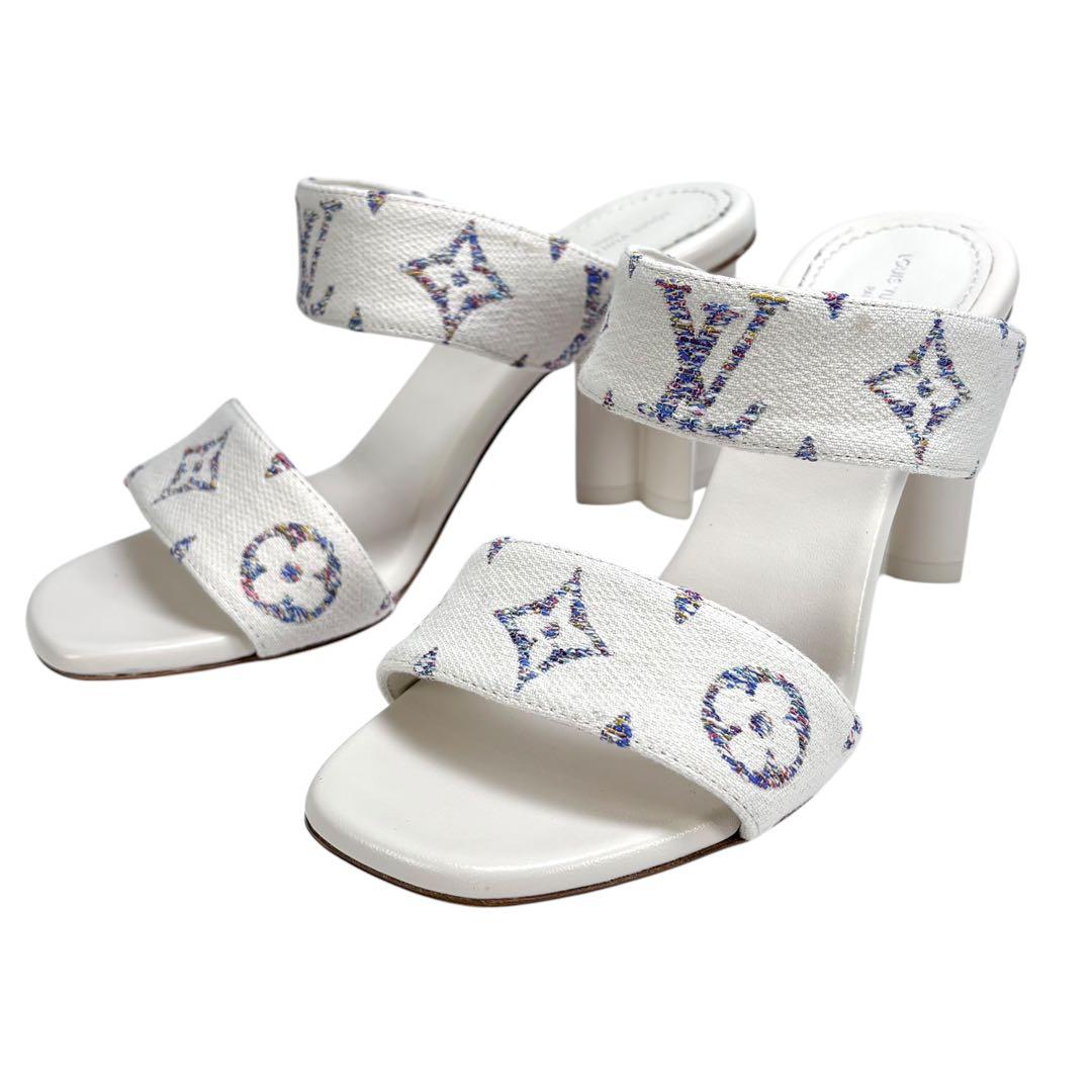 美品 LOUIS VUITTON シルエット ミュール モノグラム 37