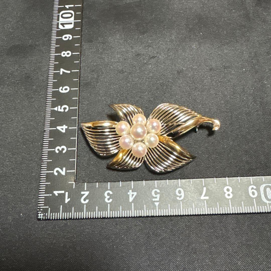 アコヤ真珠 ブローチ SILVER K18