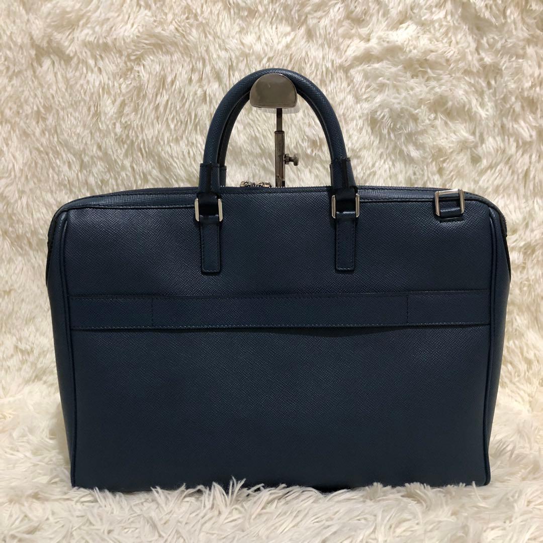 未使用級✨セラピアン レザー　2way ビジネスバッグ　ショルダーバッグ メンズ