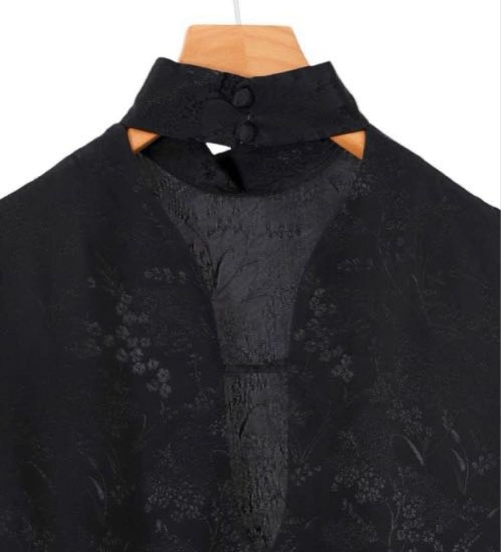 Mame Kurogouchi サイズ2 ジャガード ハイネックブラウス