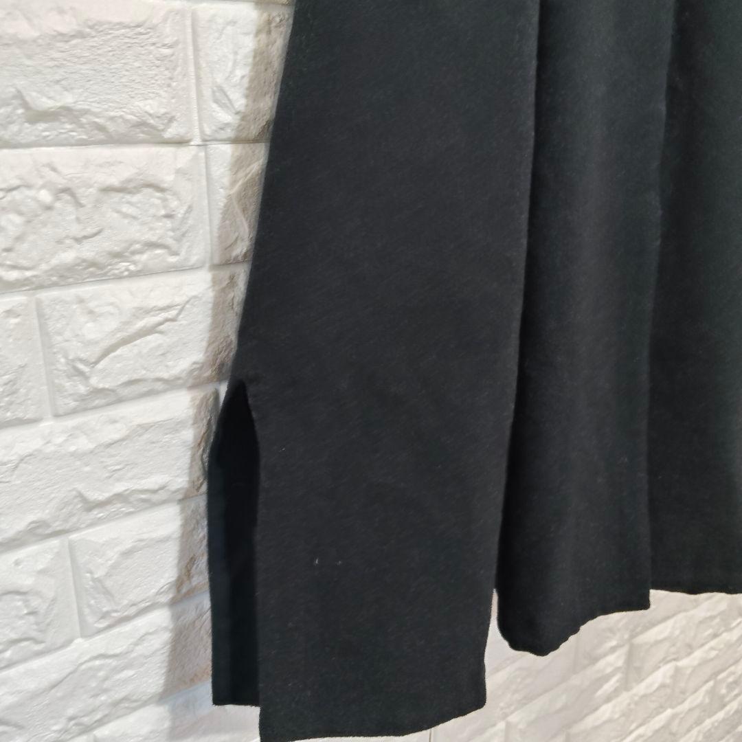 【希少】ジリ 日本製フード付き ブラック ケープ 無地 毛混 GIGLI