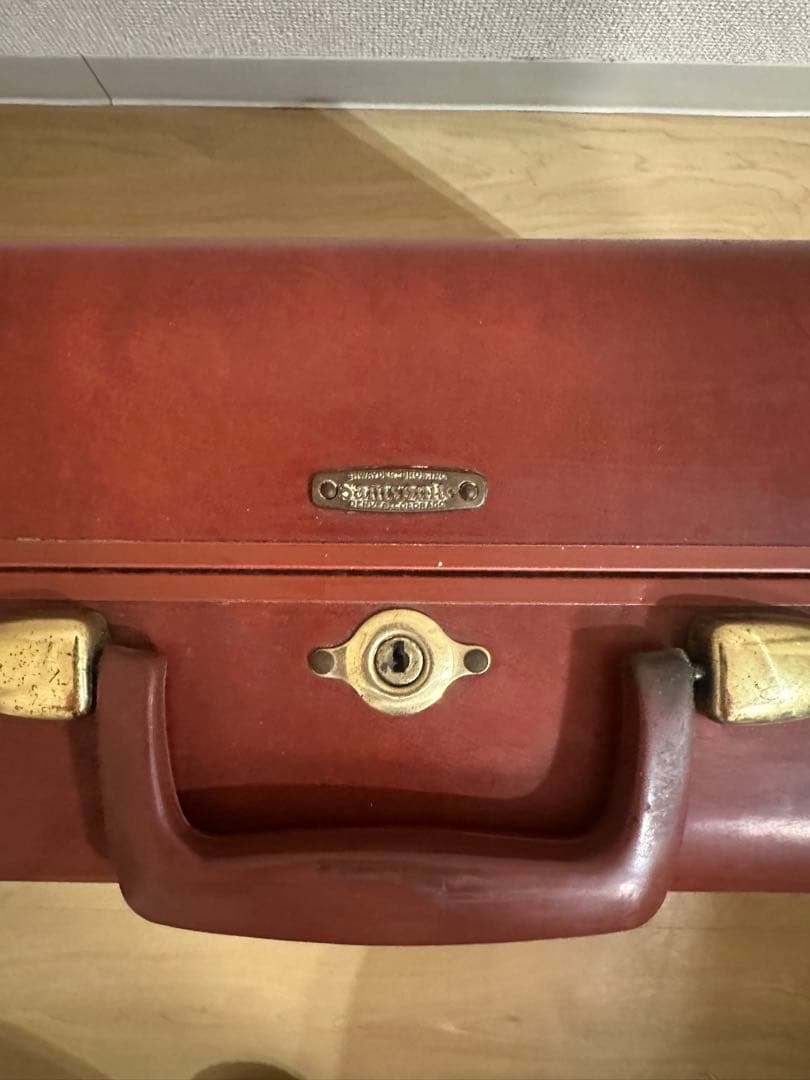 ビンテージ Somsonite スーツケース (赤茶)