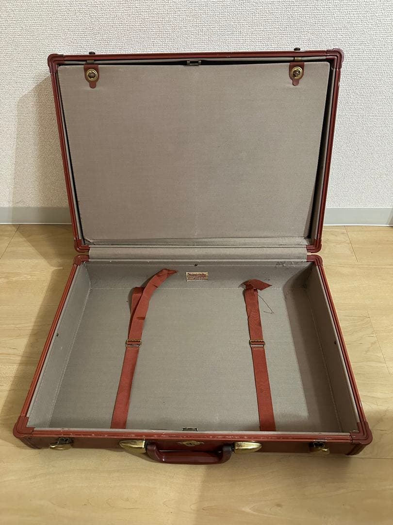 ビンテージ Somsonite スーツケース (赤茶)