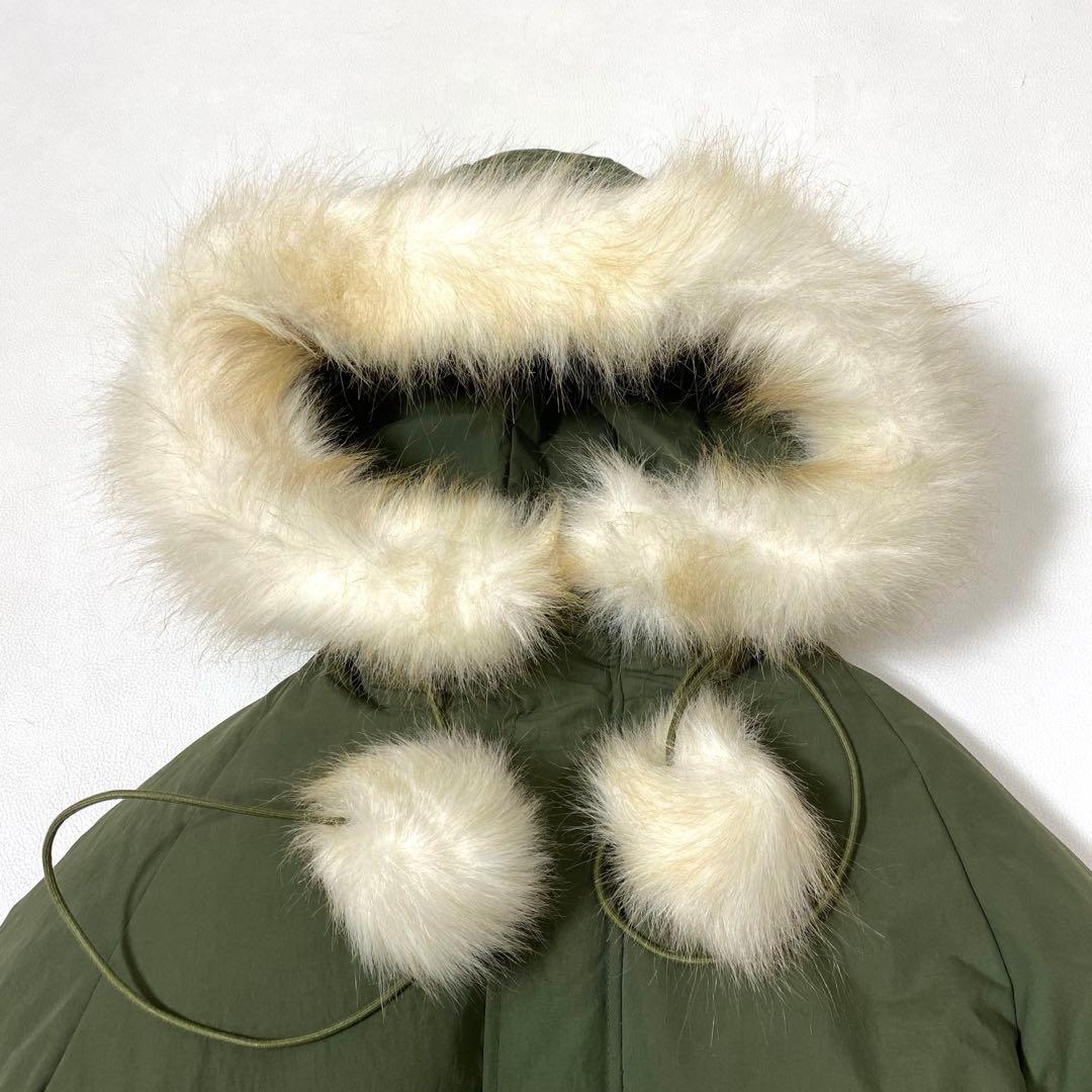 ⚫︎90s OZONE COMMUNITY ファー付き ダウンコート モッズコート