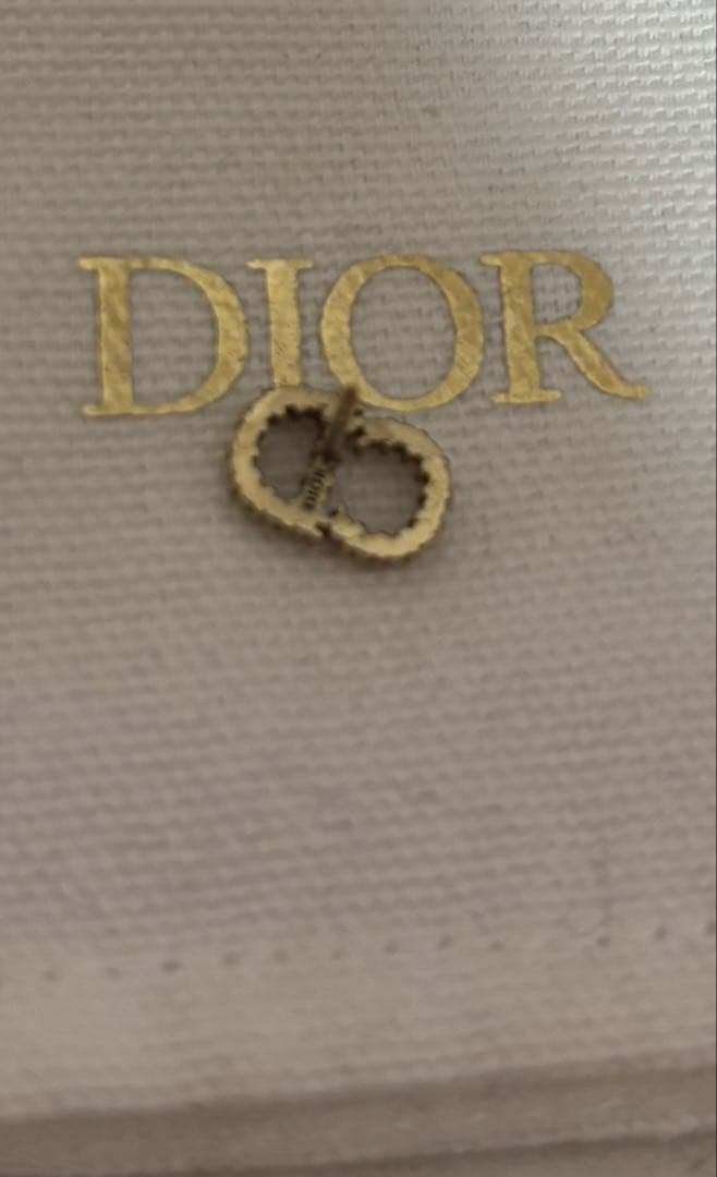 Dior パールストーン片耳ピアス 専用ポーチ付き