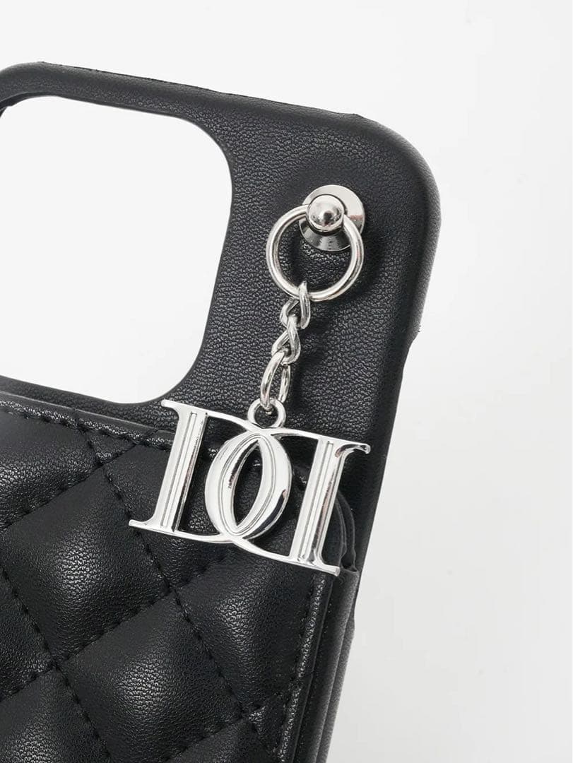 Darich キルティングミラーDDチャームiPhoneケース スマホケース