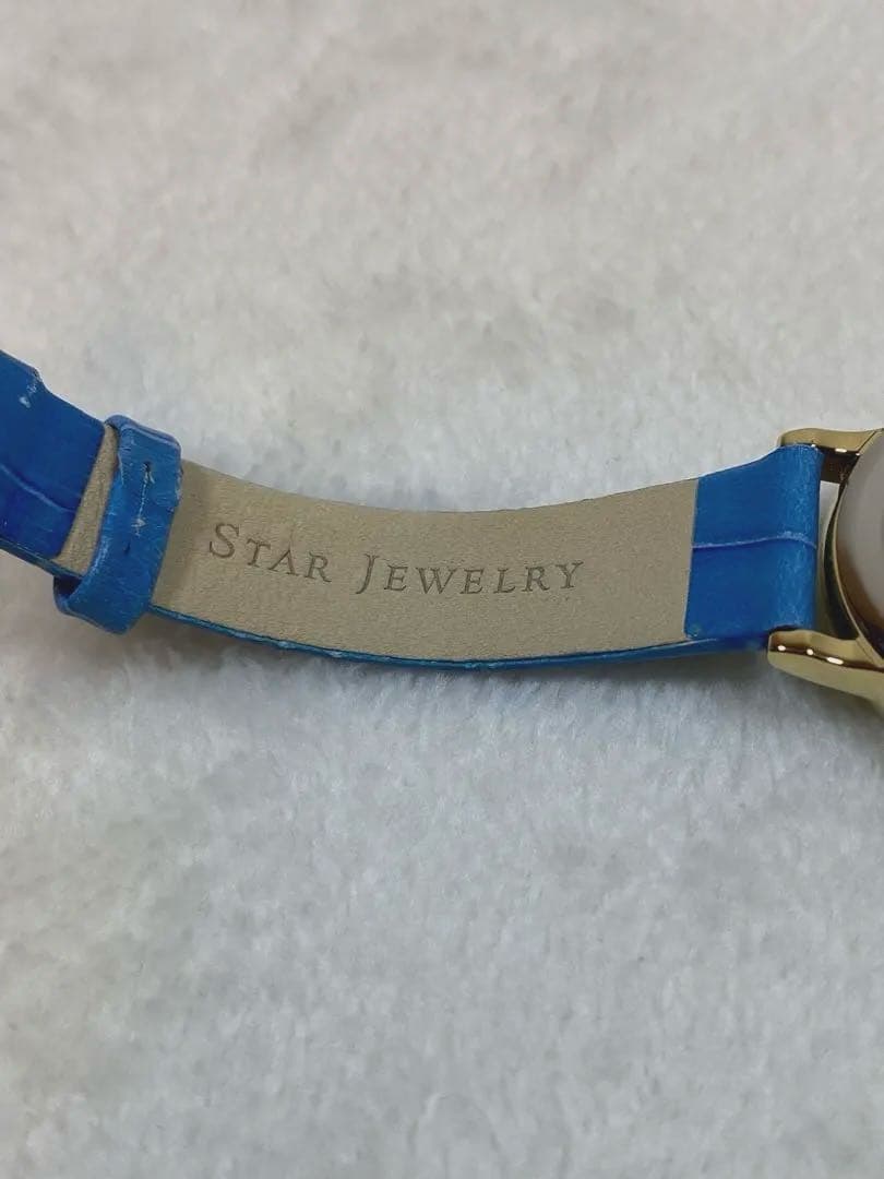 【美品】STAR JEWELRY スタージュエリー　ストーンフェイス　腕時計