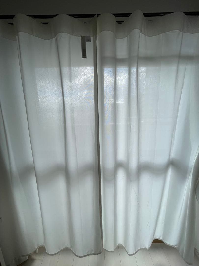 無印 レース カーテン 100x176cm 4枚セット