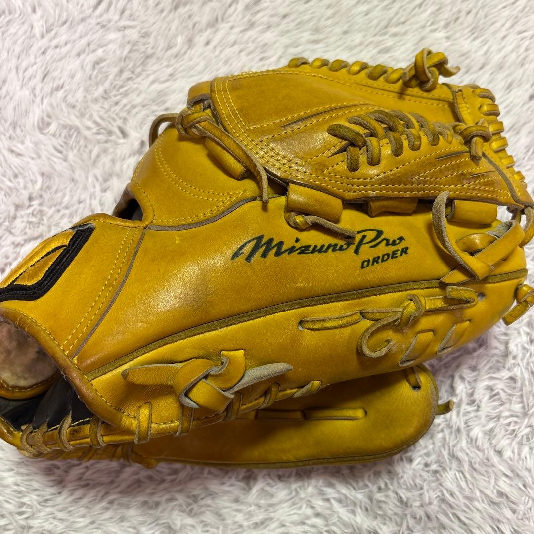 R*様 Mizuno Pro Order 硬式グローブ イエロー　ピッチャー用