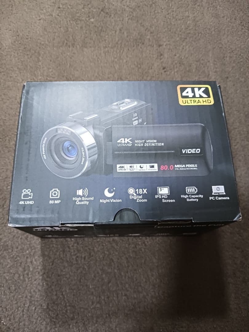 ビデオカメラ　4K