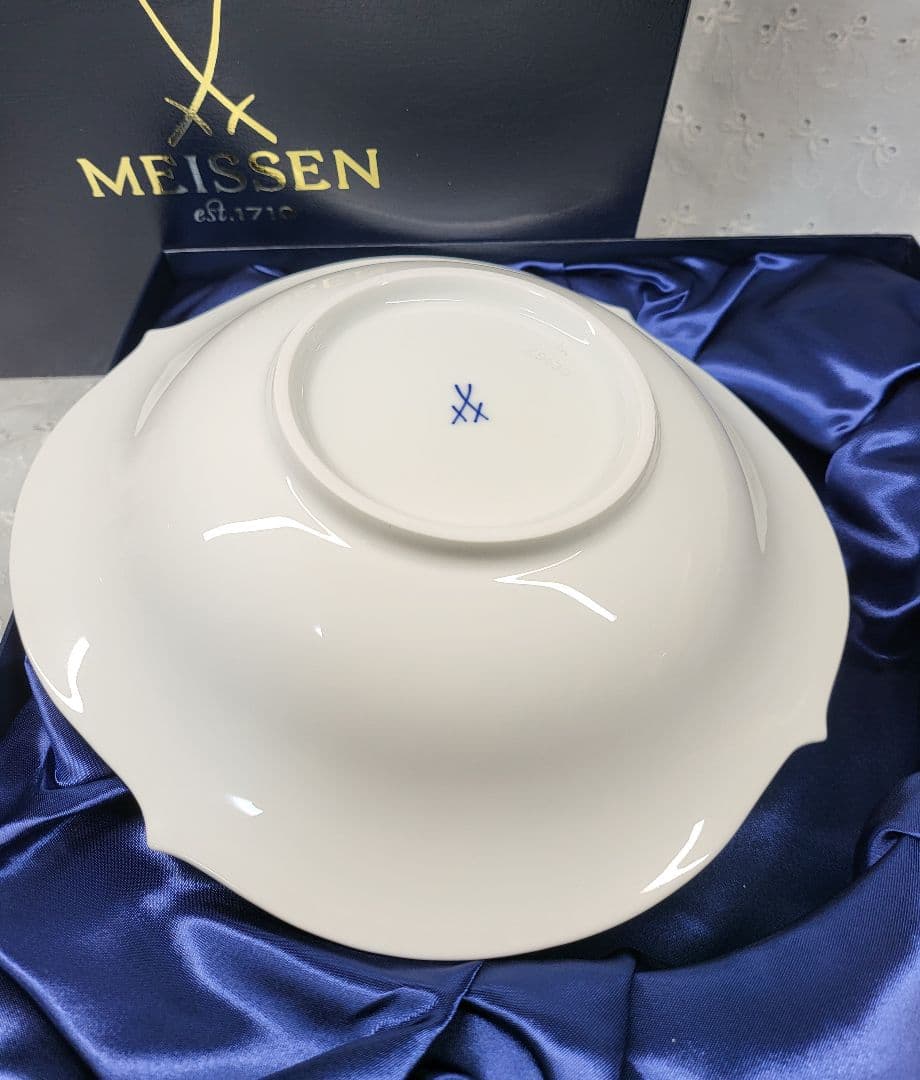 未使用✨マイセン 波の戯れ ホワイト 深皿 プレート サラダ パスタ、スープ 箱