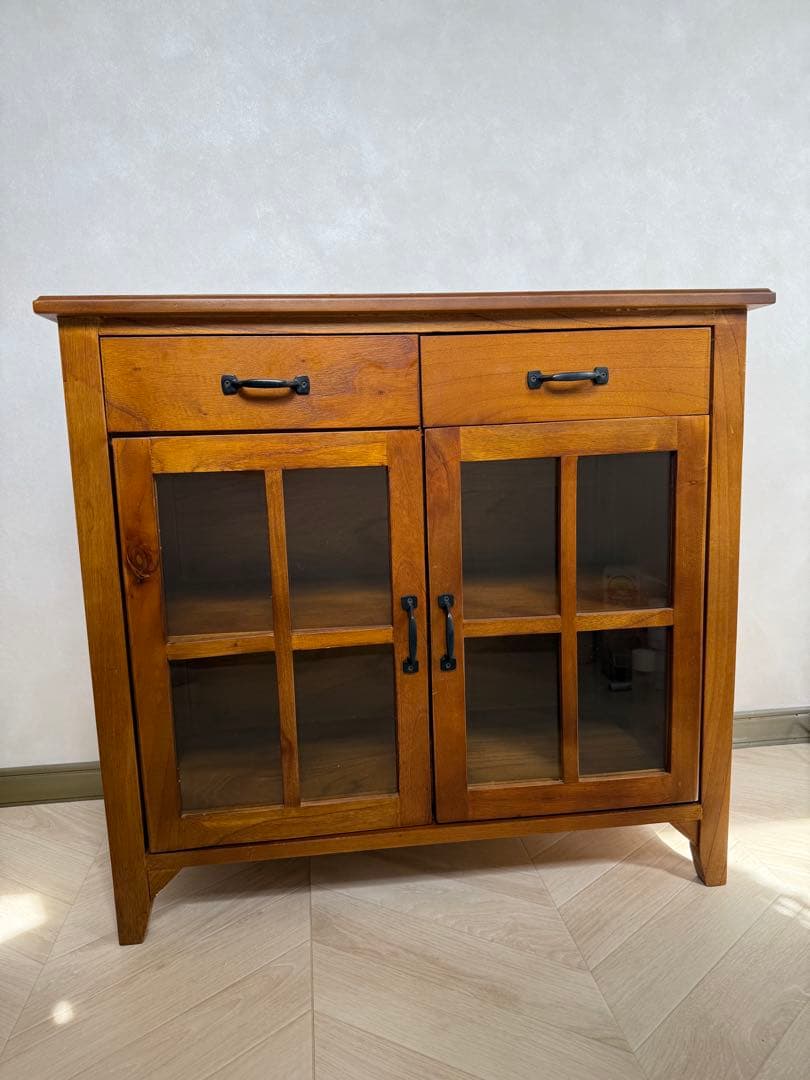 下*修様 azumaya ティンバー キャビネット　棚　本棚　食器棚　ガラス 東