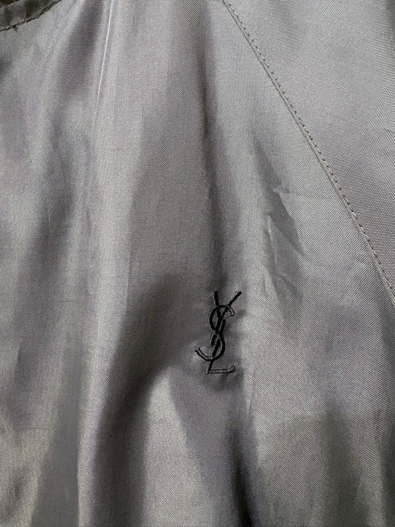 YVES SAINT LAURENT ナイロンブルゾン 刺繍ロゴ