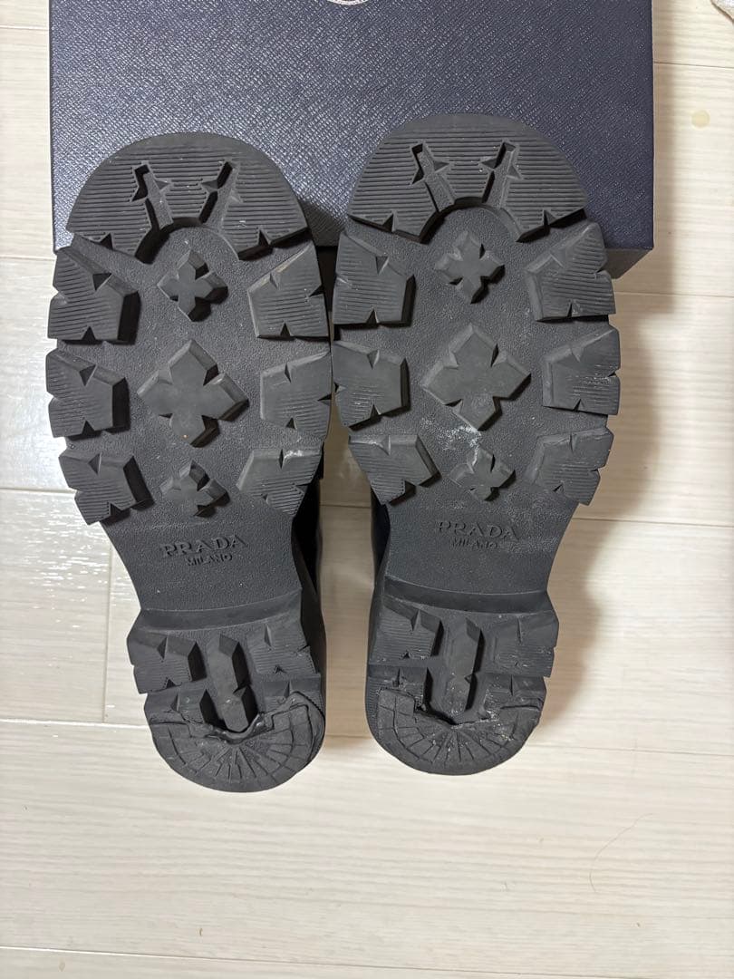 PRADA ブラック ローファー 厚底