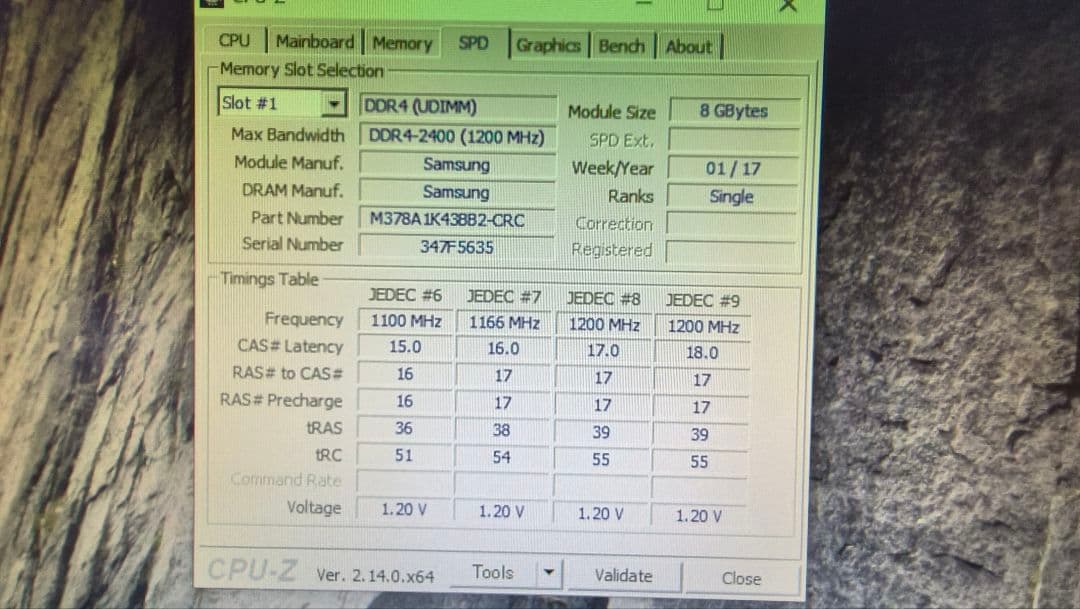 DDR4 8GBx4枚 32GB pc4-2400 動作確認済み ④