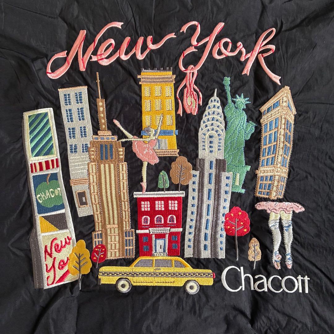 ポールアンドチェーン　チャコット　New York ブラック エコバッグ　L