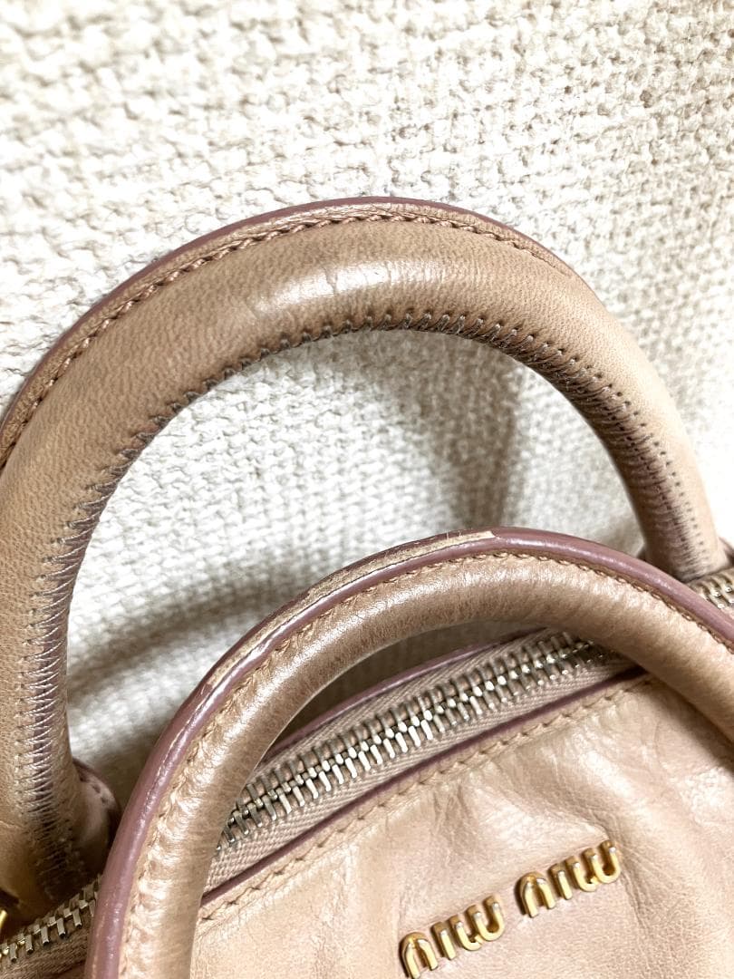 MIU MIU VITELLO LUX RIBBON BAG レザー バッグ