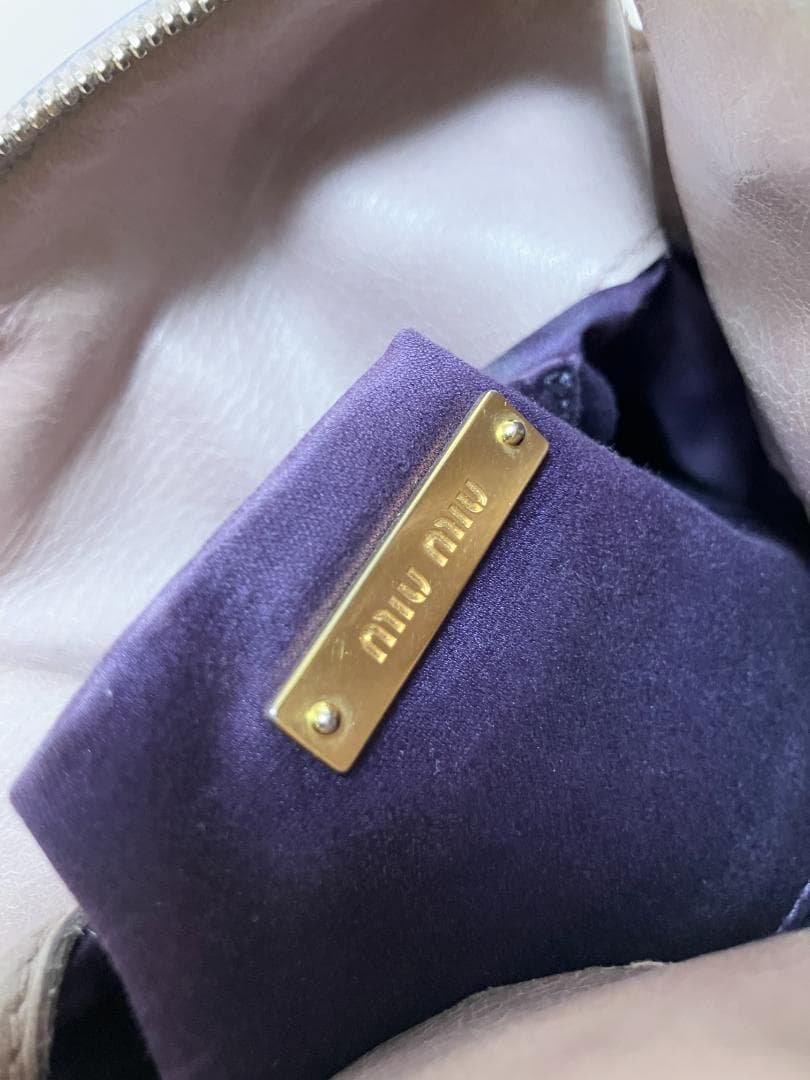 MIU MIU VITELLO LUX RIBBON BAG レザー バッグ