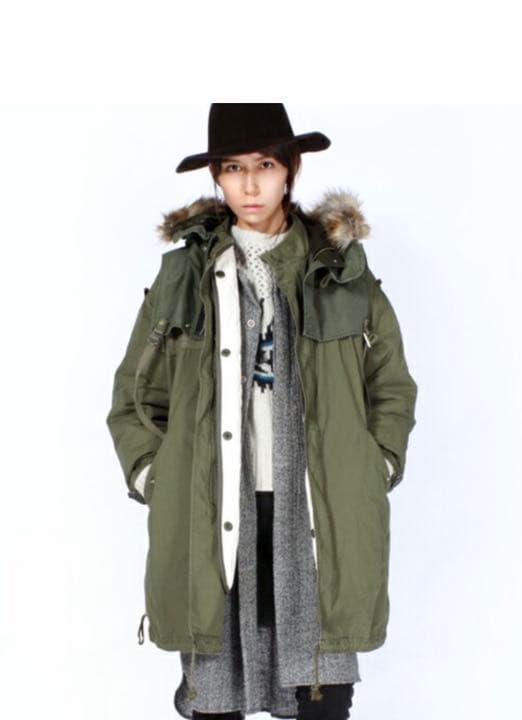 依頼のため値下げしました。新品！RNA /リメイクロングミリタリーコート