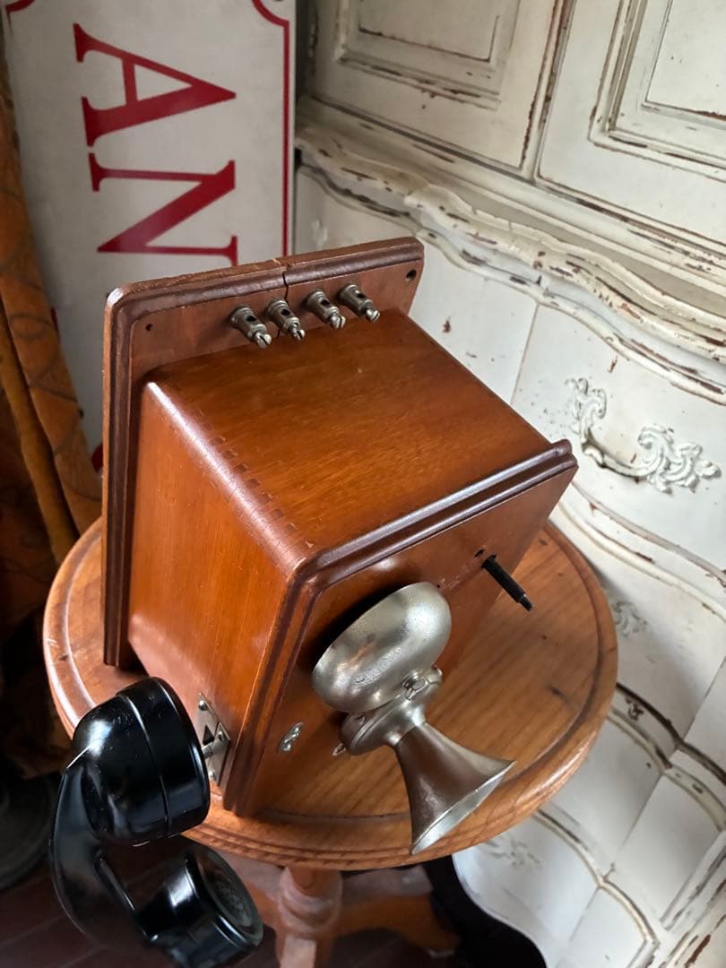 アンティーク　壁掛け式　木製　電話機　日本電信電話公社　骨董　Bell ベル