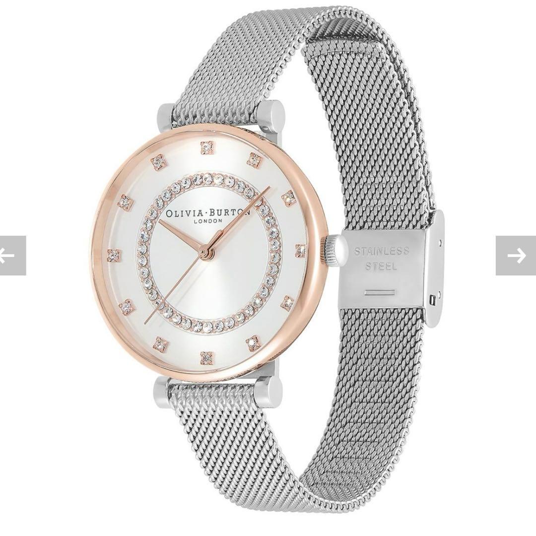 もこ　箱なし　オリビアバートン ベルグレイブ 32mm シルバー