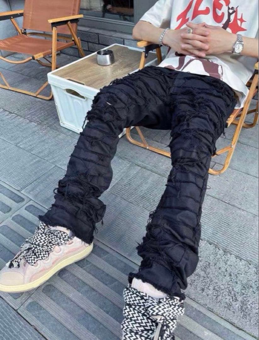 flex hood クラッシュフレアデニム　L VALABASAS guapi