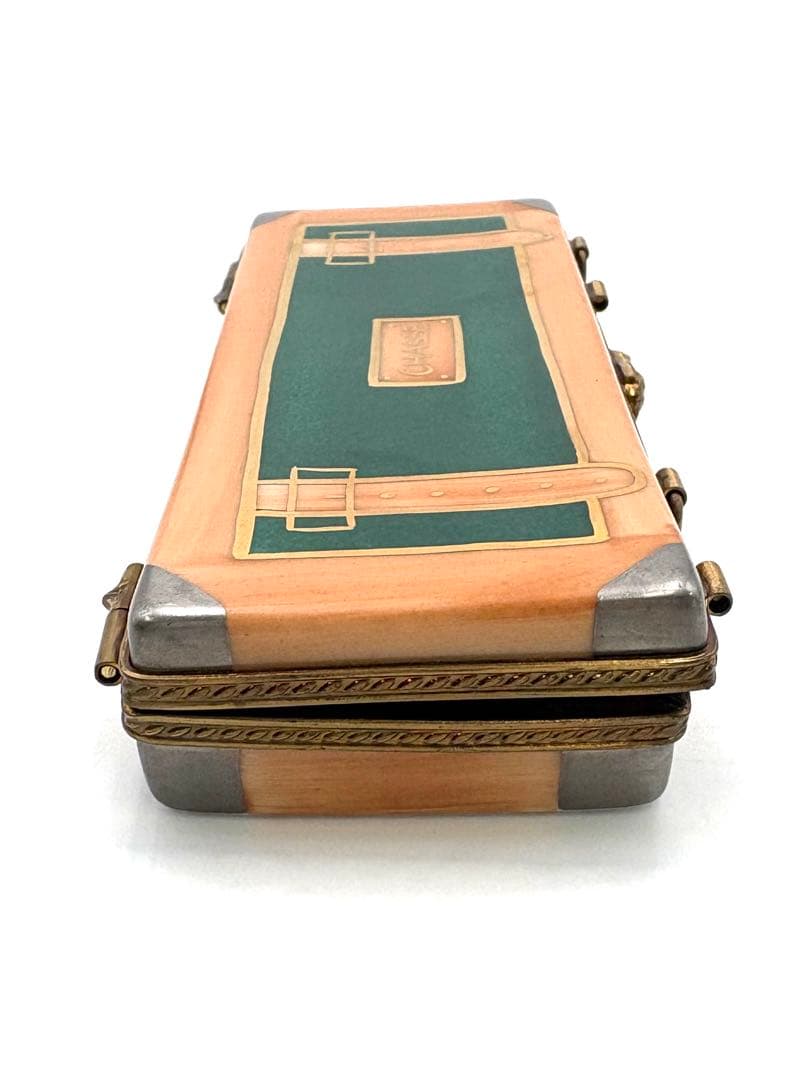 リモージュ　猟銃　ケース　シカ　トリンケットボックス ピルケース　小物入れ