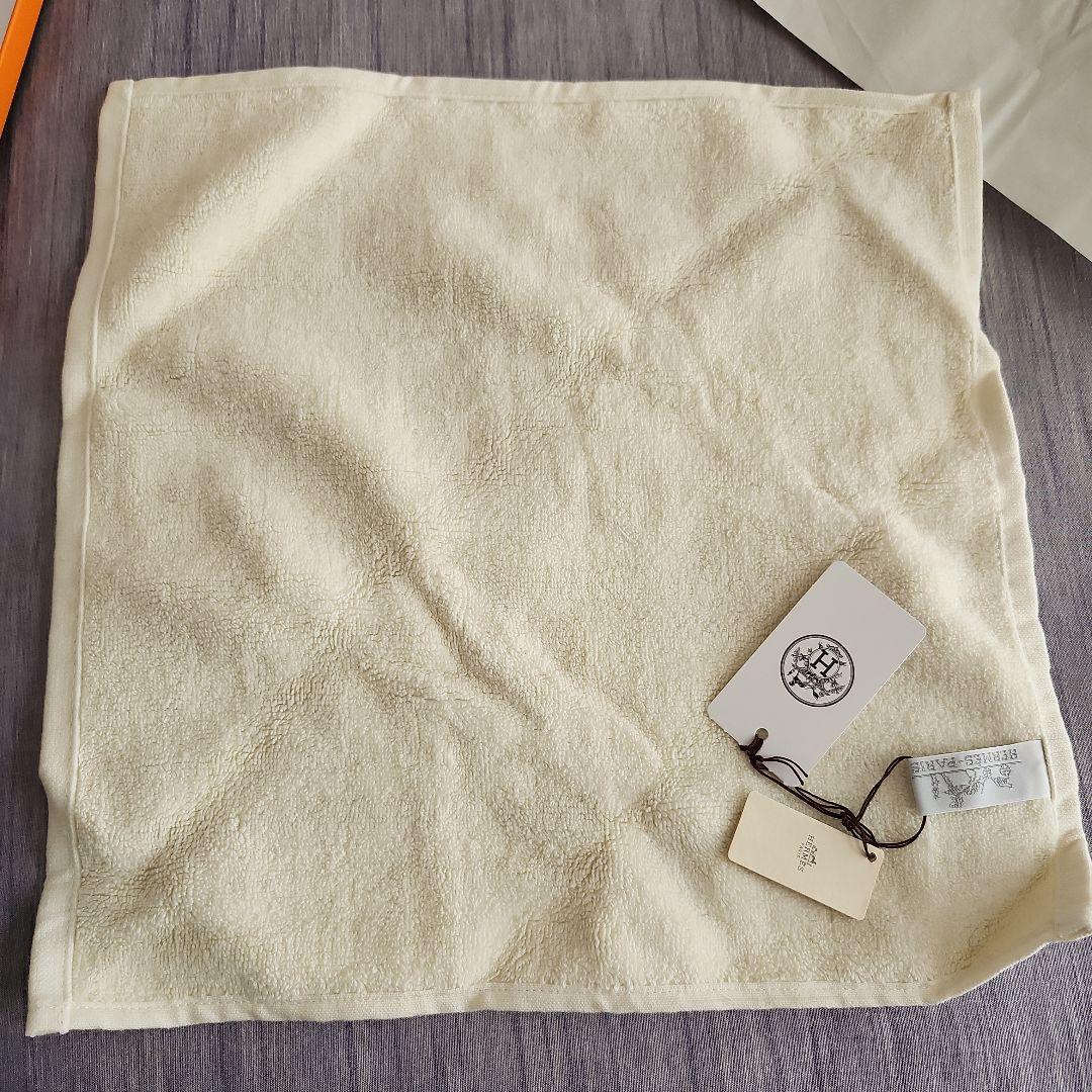 HERMES エルメス 箱付き タオルセット オレンジ ホワイト