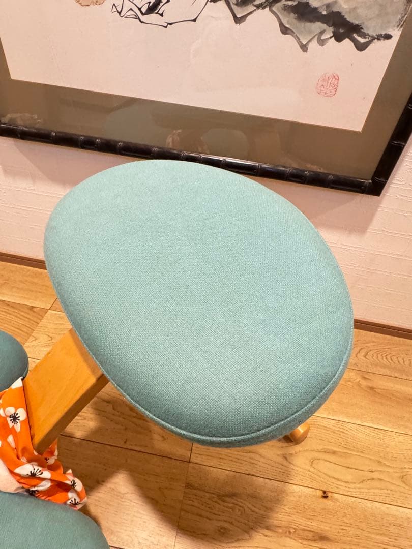 【美品】Rybo Balans EASY バランスチェア 金ロゴ カバー付