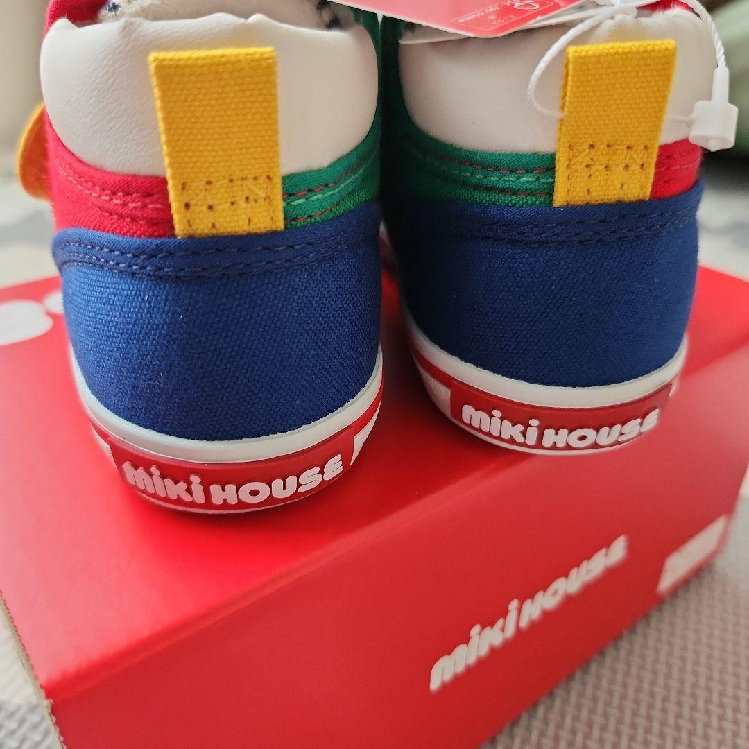 【新品•タグ付き】　ミキハウス　スニーカー マルチカラー 15.5cm