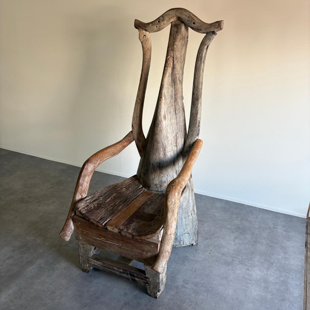 唯一無二　民族美術（Tribal Art）　トライバルキングチェア