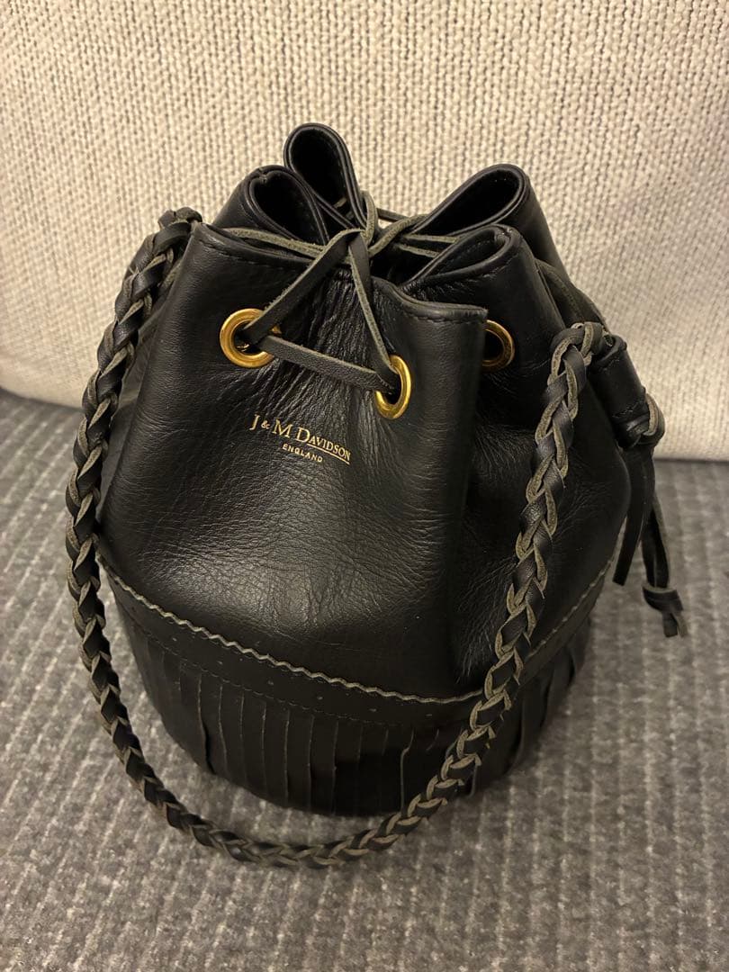 J&M DAVIDSON フリンジショルダーバッグ カーニバル ミディアム 黒