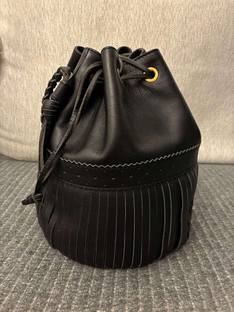 J&M DAVIDSON フリンジショルダーバッグ カーニバル ミディアム 黒