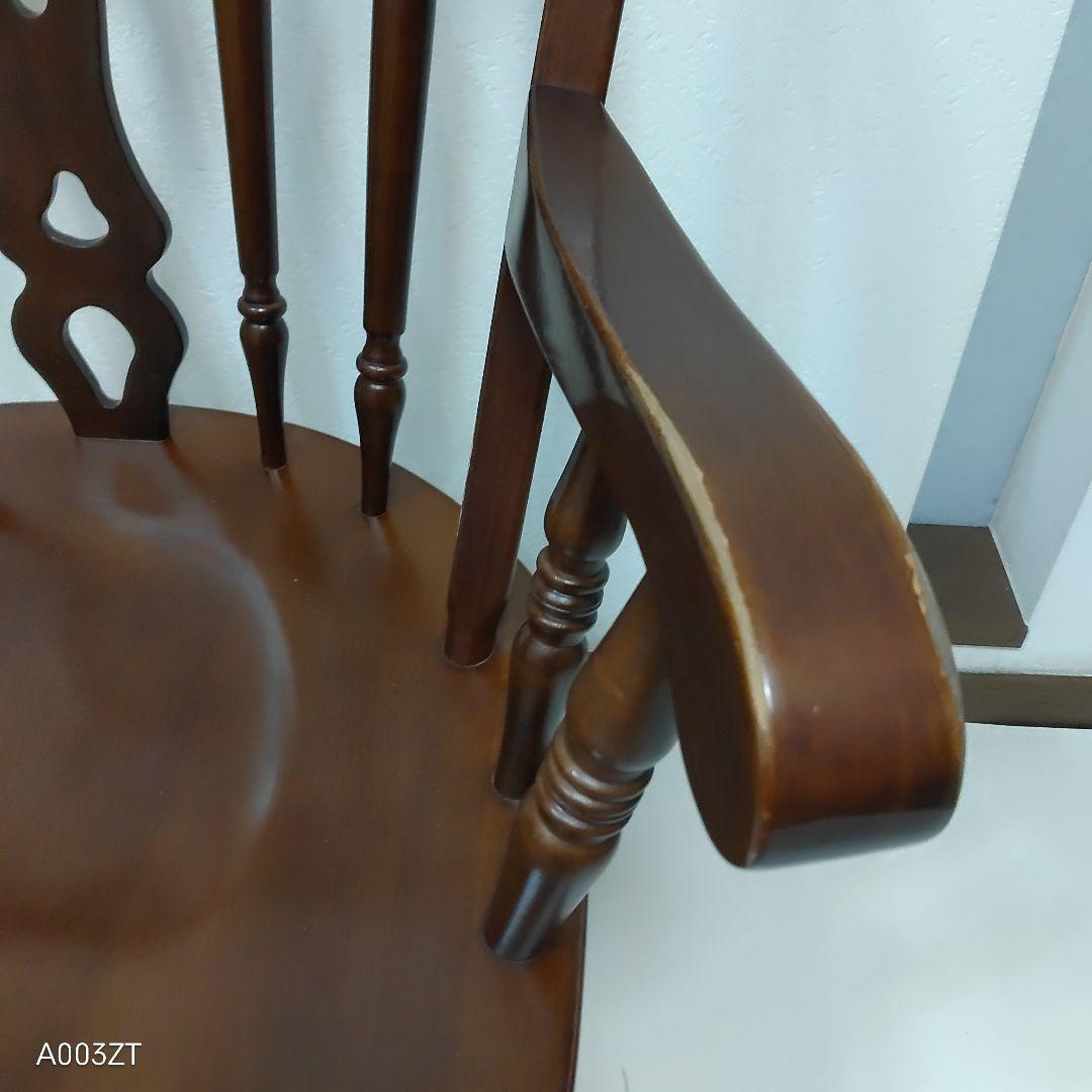 フープバック　回転式ウインザーチェア アームチェア