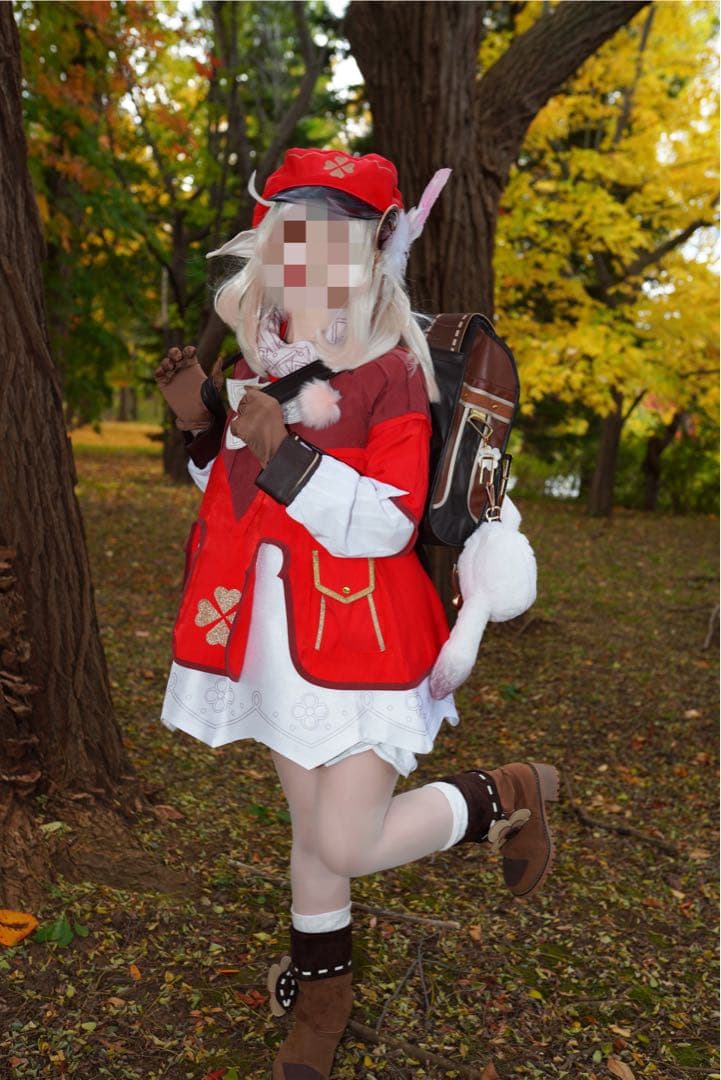 原神 クレー コスプレ 三分妄想 ランドセル 靴 ウィッグ付きフルセット
