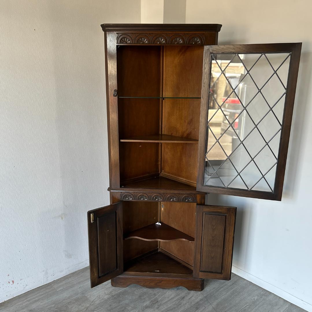 イギリス アンティーク家具 コーナーキャビネット 1930年頃 959A