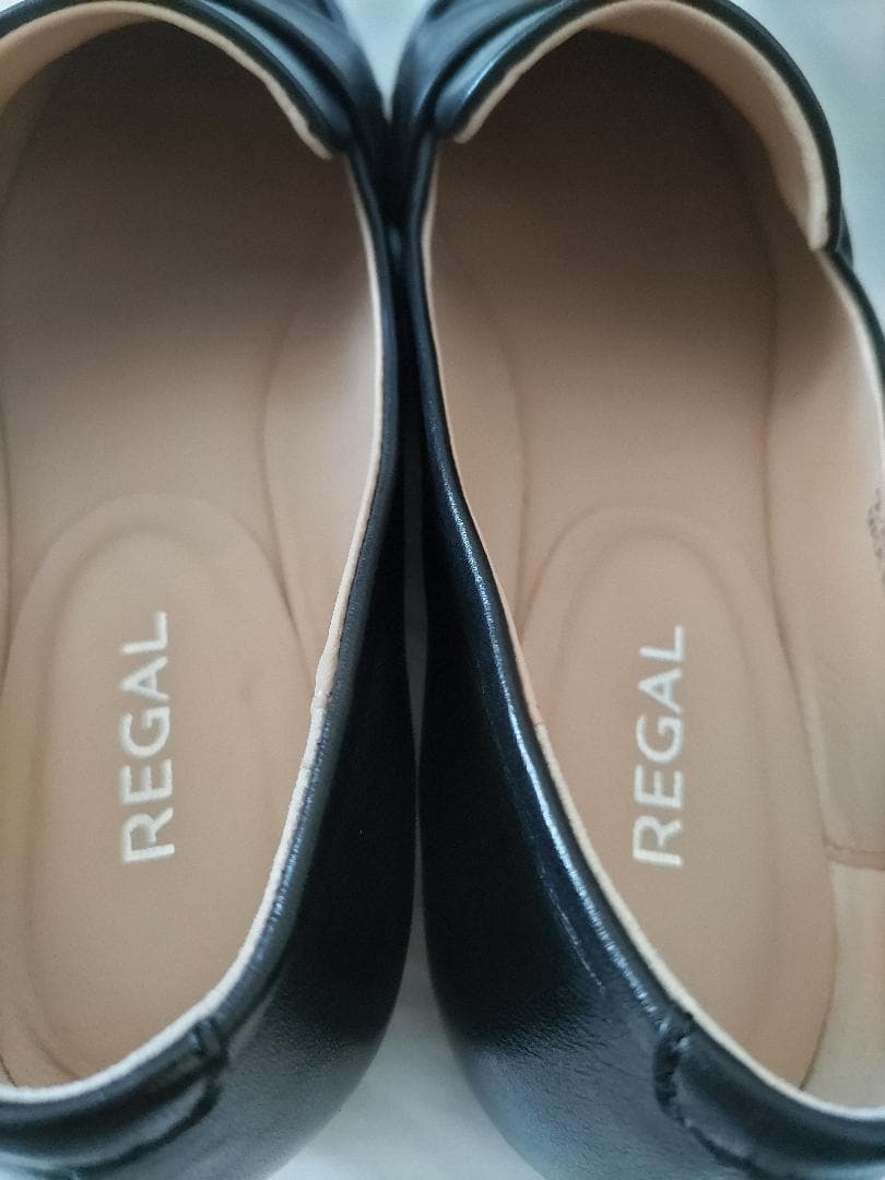 【美品】リーガル　フラットローファーBL　23.5