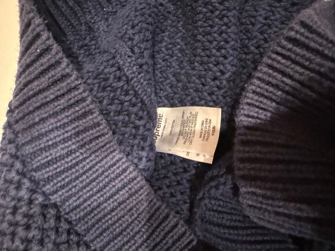 トップス supreme open knit small box logo sweater