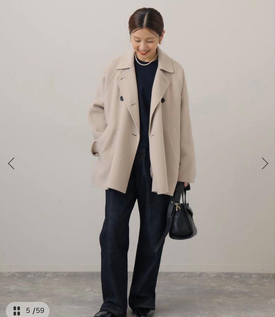 IENA イエナ 【美品】スーパー160ダブルフェイスショートコート