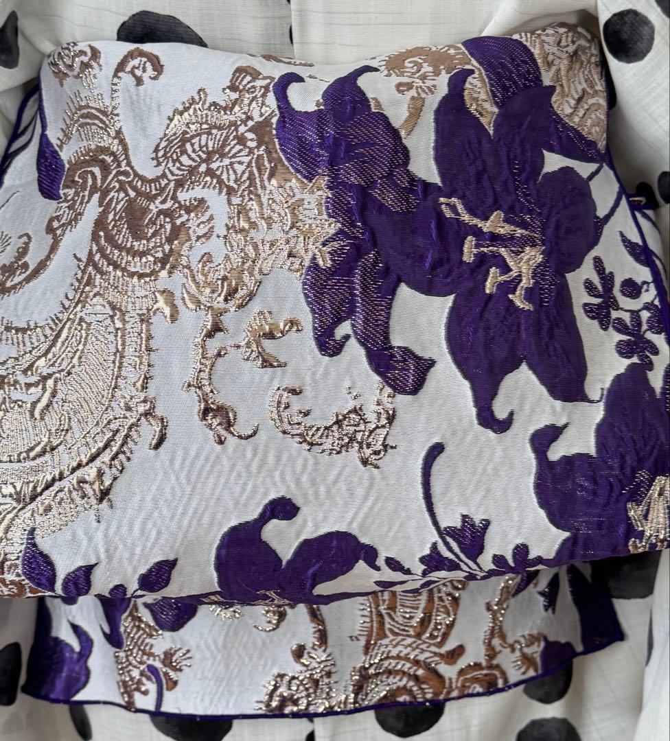 大人兵児帯【ブルースカイリリー】【リズヴァイオレット】のセット