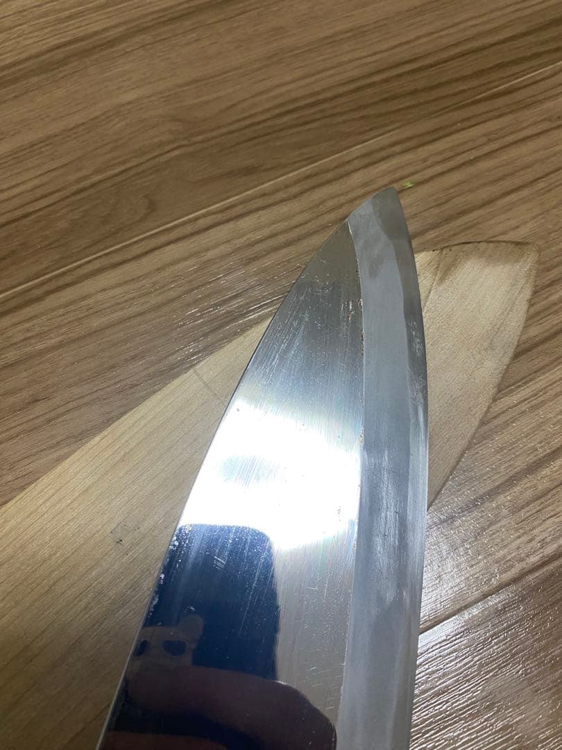 ゴールデンウィーク］道玄　大きい出刃包丁　青鋼　刃渡り8寸　元幅7.5cm