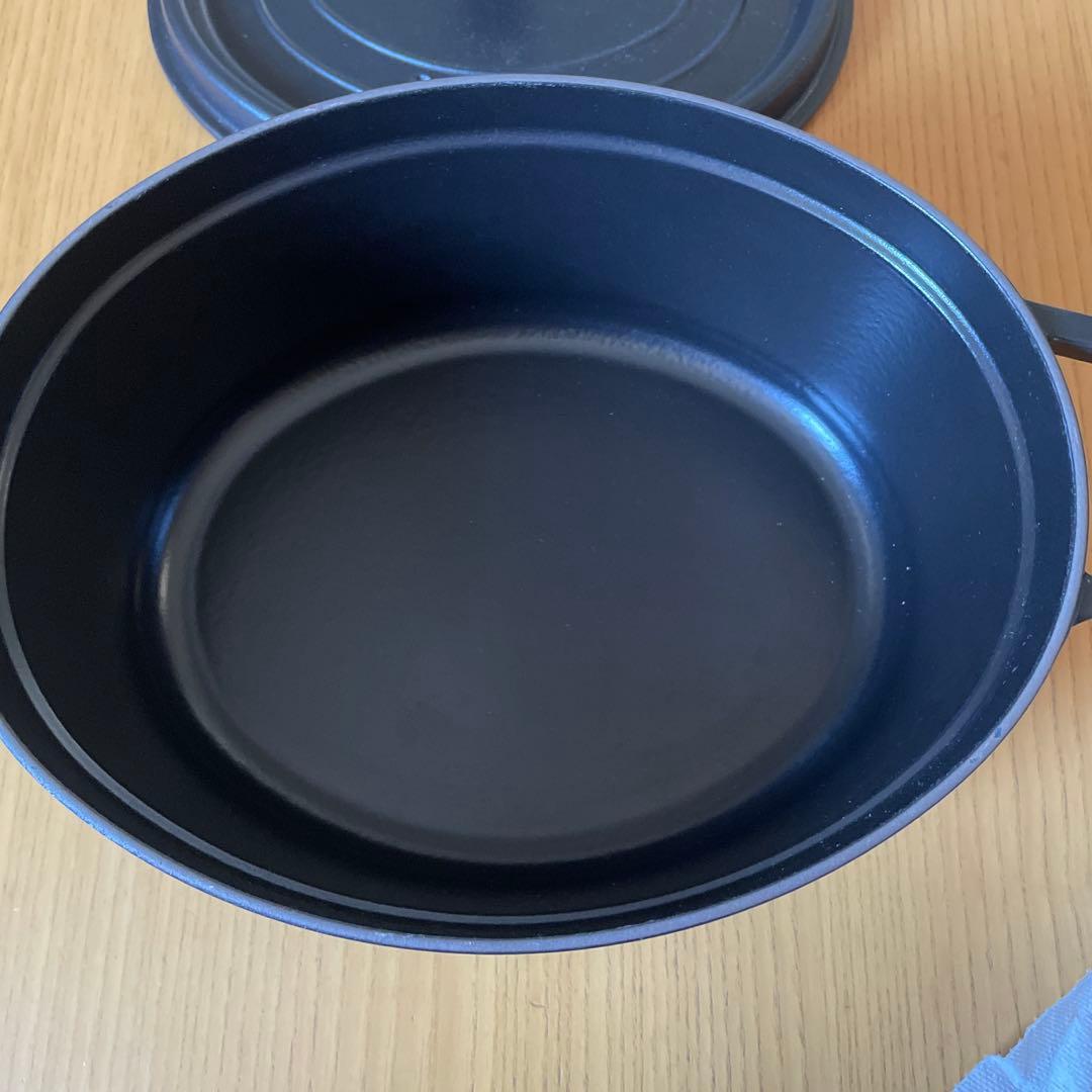 新品 ストウブ ピコ・ココット 31 cmオーバルブラック