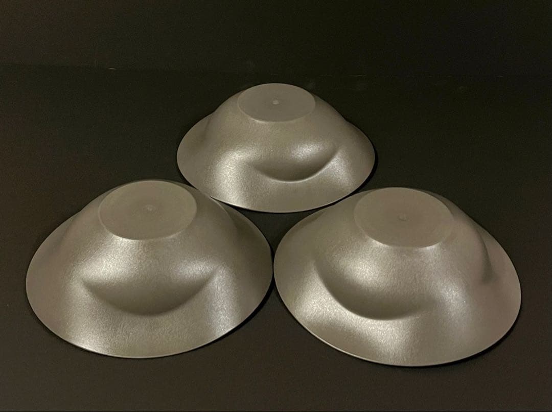 ARAS 深鉢ミルー グレー　3枚セット