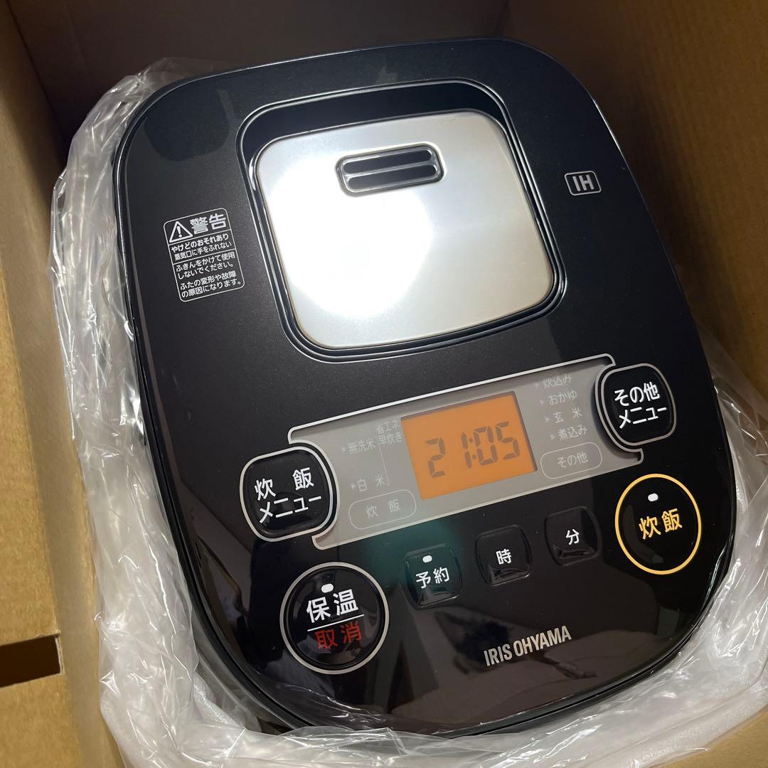 ずるねさん専用　IRIS OHYAMA IH炊飯器 ブラック　新品
