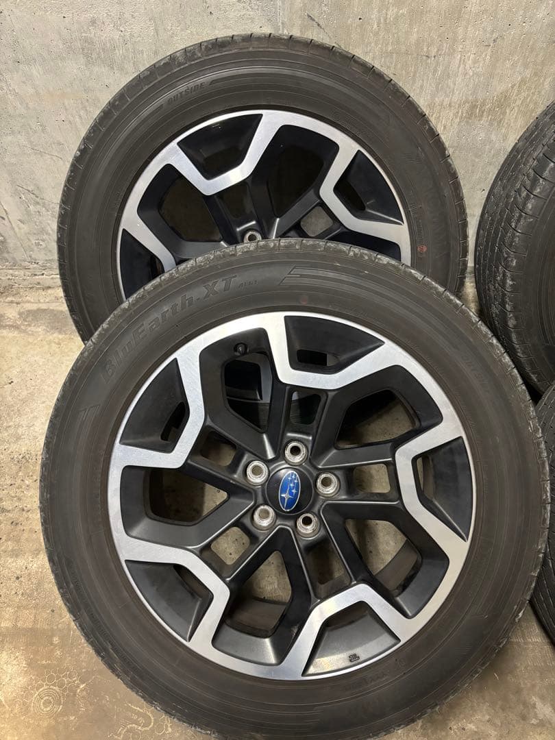 スバルXV GP7純正ホイール&ヨコハマ　ブルーアースXT225/55R17