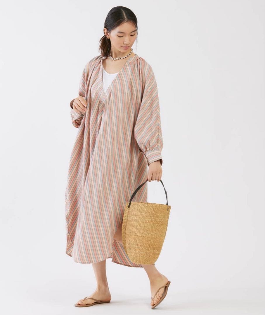 美品 INES BRESSAND RIBBON TAIL バッグ かご バッグ